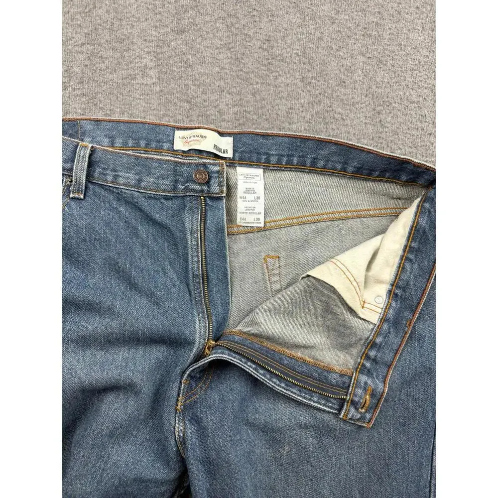 Levi Strauss Signature Men's Casual Denim Jeans Size W44‎ L30